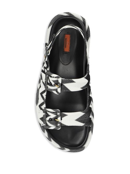 sandalo donna Missoni | M39022WAVE BLACK WHITE